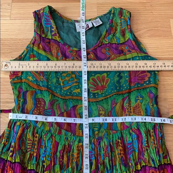VTG 🐠 🐚 Colorful Fish dress Vibrant STUNNING - Picture 16 of 16
